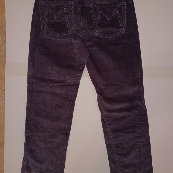 Marc Jacobs Corduroy Feathercord Cropped Charcoal Gray Pants 2 - Picture 2 of 2
